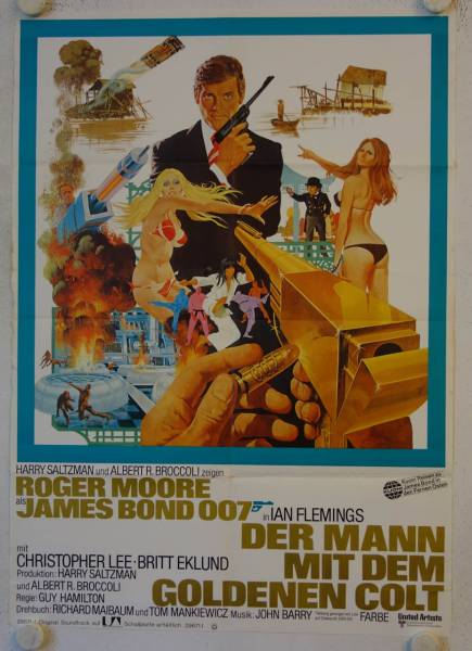 The Man with the Golden Gun original release german movie poster